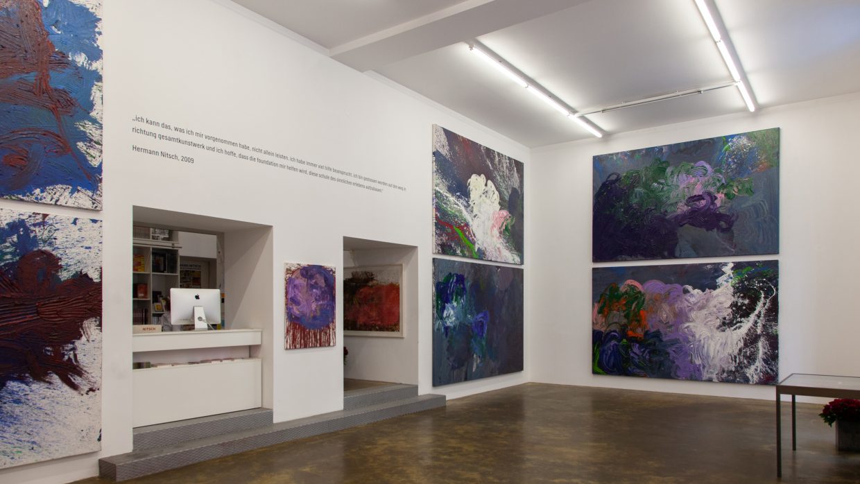 Exhibition view "Hermann Nitsch. 88th painting action | Photo: Janina Lenz