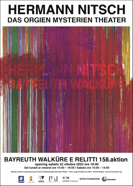 Exhibition poster "Bayreuth Walküre e relitti 158. aktion"