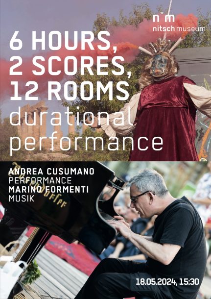 Cusumano_Formenti_Performance_©FMontefusco_©HJHauptmann Live Performance, Andrea Cusumano and Marino Formenti @ nitsch museum Mistelbach