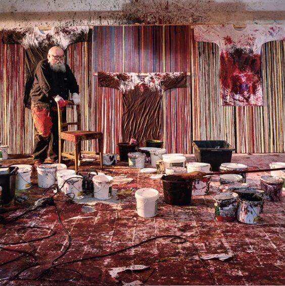 Hermann Nitsch, photographed by © Aurelio Amendola